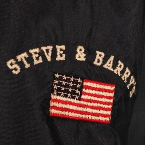 STEVE & BARRY'S men  Blue Hooded Pullover Jacket size large - Picture 5 of 7